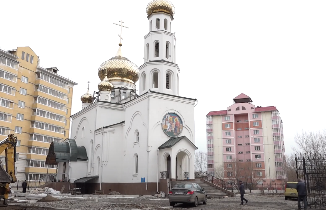 Никольского храма абакан. Благовещенская Церковь Абакан. Абакан Благовещенский храм МПС. Никольский храм Абакан. Благовещенский храм Абакан иконостас.