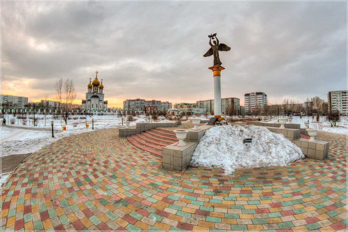 Преображенский собор и парк в Абакане