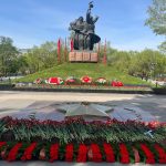 Ритуал Памяти проходит у Вечного огня в Парке Победы столицы Хакасии