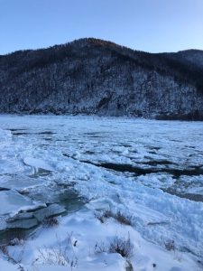 Зажор на реке Абакан в Абазе: уровень реки начал расти