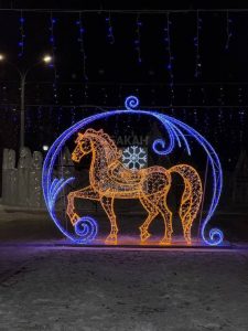 Символ наступающего года засиял в парке столицы Хакасии