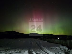 Полярное сияние наблюдали жители Хакасии