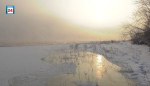 Кромка ледостава поддавливает Подсинее: вода в Енисее может подняться до опасной отметки