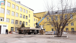 Готовность 90%: капремонт в первой школе Абакана на финальной стадии, ученики сюда вернутся 1 апреля