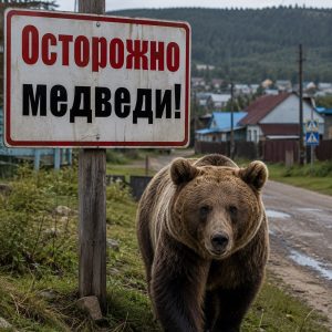 Медвежья семья замечена в окрестностях поселка Мурты в Хакасии- жителей призывают не ходить в лес