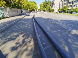 Участок улицы Тельмана в Абакане, где идет капремонт водовода, откроется для проезда 7 июня