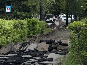 Новая брусчатка сменит старые асфальтовые тротуары на Ленина в Абакане в границах Маркса-Щетинкина