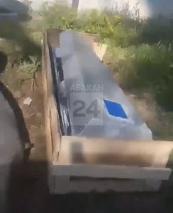 Цинковый гроб нашли абаканцы в гаражах в районе улицы Аскизская