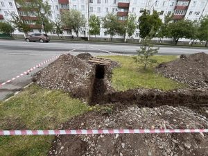 Уличное освещение монтируют в Абакане на тро Торосова — из «сумрака» выйдет отрезок Дружбы Народов-Лермонтова