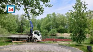 Новый пирс строят на проезде Северный в Абакане